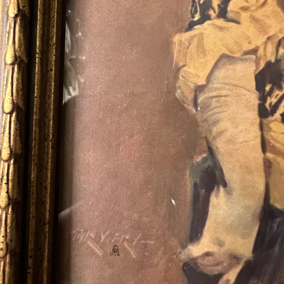 Vintage 1970 gentle julia attic shop calendar sign monticello framed read 8.5” - Picture 12 of 14